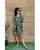 Vintage mini floral dress L