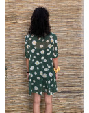 Vintage mini floral dress L