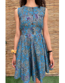 Vintage printed dress mini S