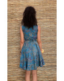 Vintage printed dress mini S