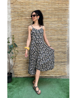 Vintage midi floral dress M
