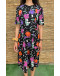 Vintage midi floral dress L-XL
