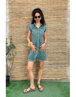 Vintage dress with embroidery mini S