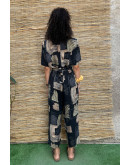 Vintage printed jumpsuit XL