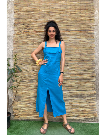 Vintage light blue dress maxi M