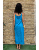 Vintage light blue dress maxi M