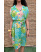 Vintage printed dress midi L