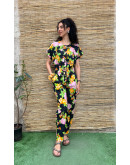 Vintage floral jumpsuit M