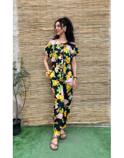 Vintage floral jumpsuit M