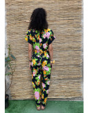 Vintage floral jumpsuit M