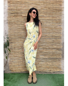 Vintage maxi floral dress S-M
