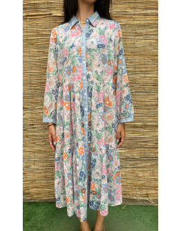 Vintage midi floral dress XL