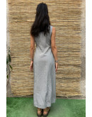 Vintage maxi plaid dress S
