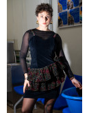 Vintage βελούδινο φόρεμα S