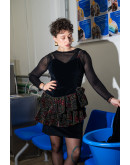 Vintage βελούδινο φόρεμα S