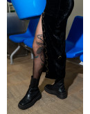 Vintage βελούδινο φόρεμα S