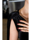 Vintage βελούδινο φόρεμα S