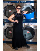 Vintage βελούδινο φόρεμα M