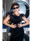 Vintage βελούδινο φόρεμα M