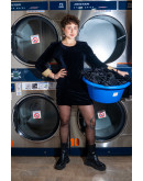 Vintage velvet dress M