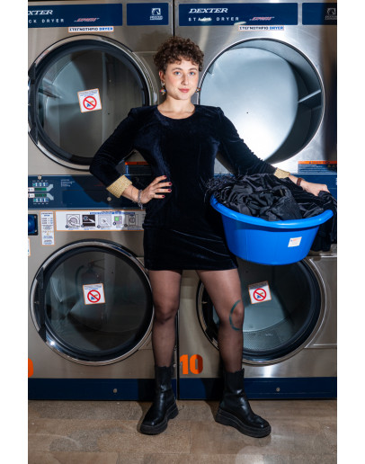 Vintage velvet dress M