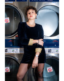 Vintage velvet dress M