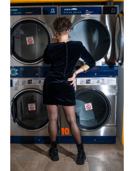 Vintage velvet dress M