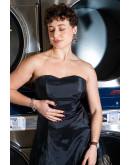 Vintage dress with shiny details S