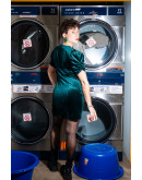 Vintage βελούδινο φόρεμα M