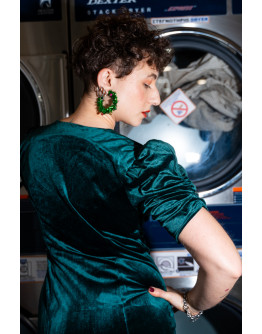 Vintage velvet dress M