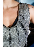 Vintage βελούδινο φόρεμα L