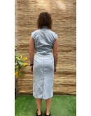 Vintage denim φόρεμα midi S