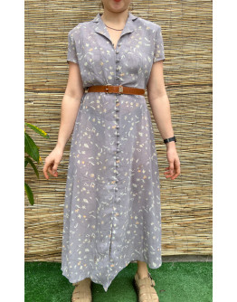 Vintage φλοράλ φόρεμα maxi XL