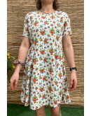 Vintage φλοράλ φόρεμα mini L-XL
