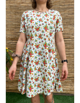 Vintage φλοράλ φόρεμα mini L-XL