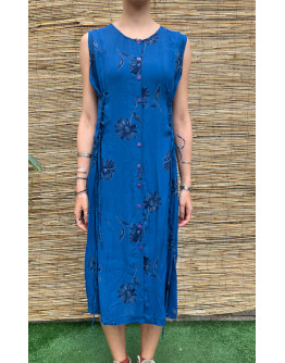 Vintage midi floral dress XL
