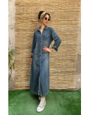 Vintage denim φόρεμα maxi L