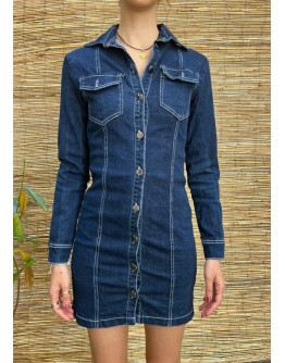 Vintage denim φόρεμα mini S