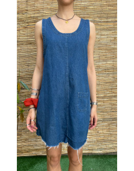 Vintage denim φόρεμα mini L