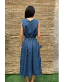 Vintage midi denim dress XL