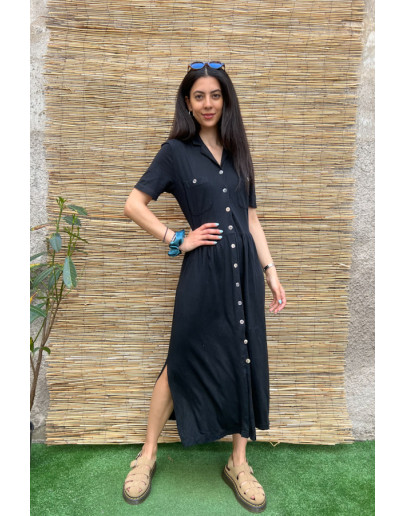 Vintage black dress midi S