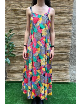 Vintage εμπριμέ φόρεμα maxi M