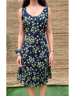Vintage midi floral dress L