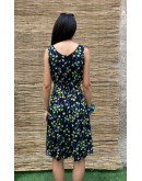 Vintage midi floral dress L