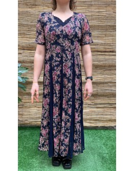 Vintage φλοράλ φόρεμα maxi M