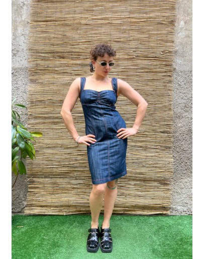 Vintage denim φόρεμα mini S-M