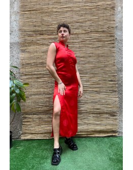 Vintage Qipao φόρεμα S-M