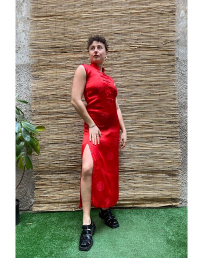 Vintage Qipao φόρεμα S-M