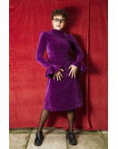 Vintage βελούδινο φόρεμα M