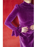 Vintage βελούδινο φόρεμα M